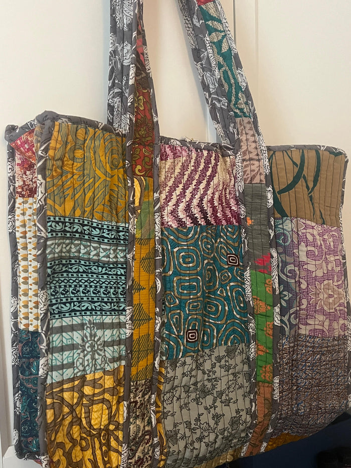 Quilted Cotton Tote