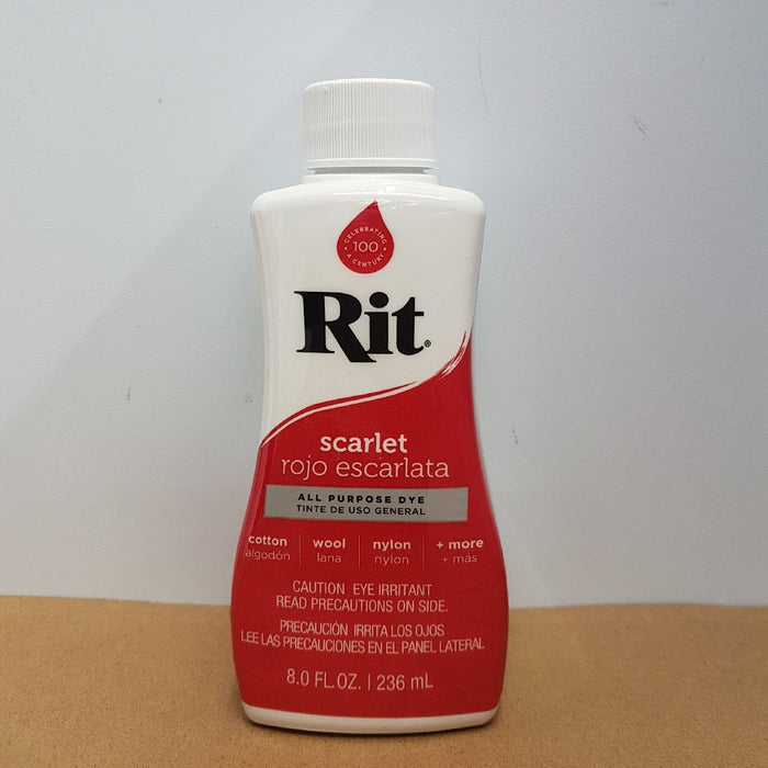 Rit Dye Rit Fabric Liquid Dye All-purpose 8oz (236ml) Scarlet