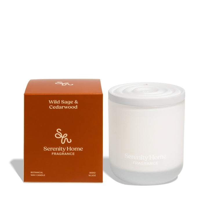 Serenity Home Candle 300g Wild Sage & Cedarwood