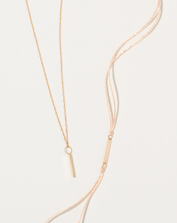 Blanca Monrós Gómez Silk ID Bracelet in Pink
