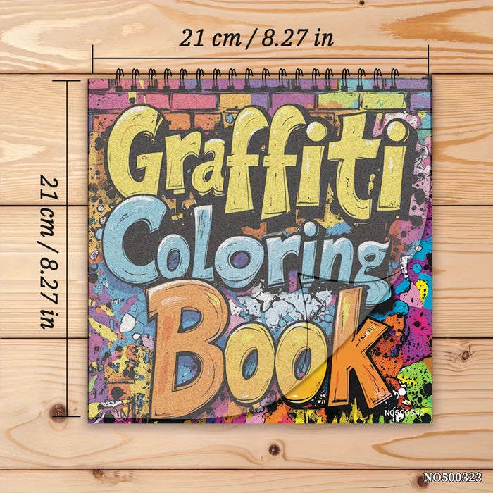 Street Art Coloring Book for Adults – 22 Pages of Urban Magic