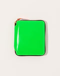 Comme des Garçons  Super Fluo Full Zip Around Wallet in Green