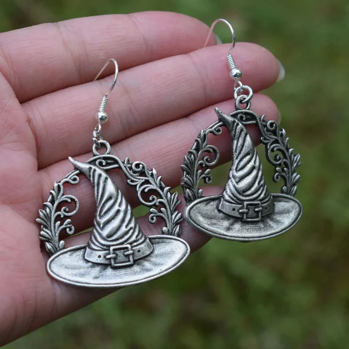 Witchy Witch Hat Drop Earrings